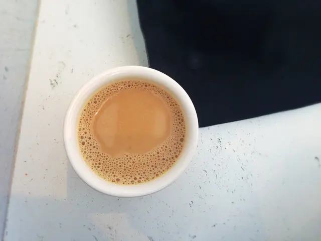 Per police reports, she was forced to surrender her tea while he waved a knife in the air.